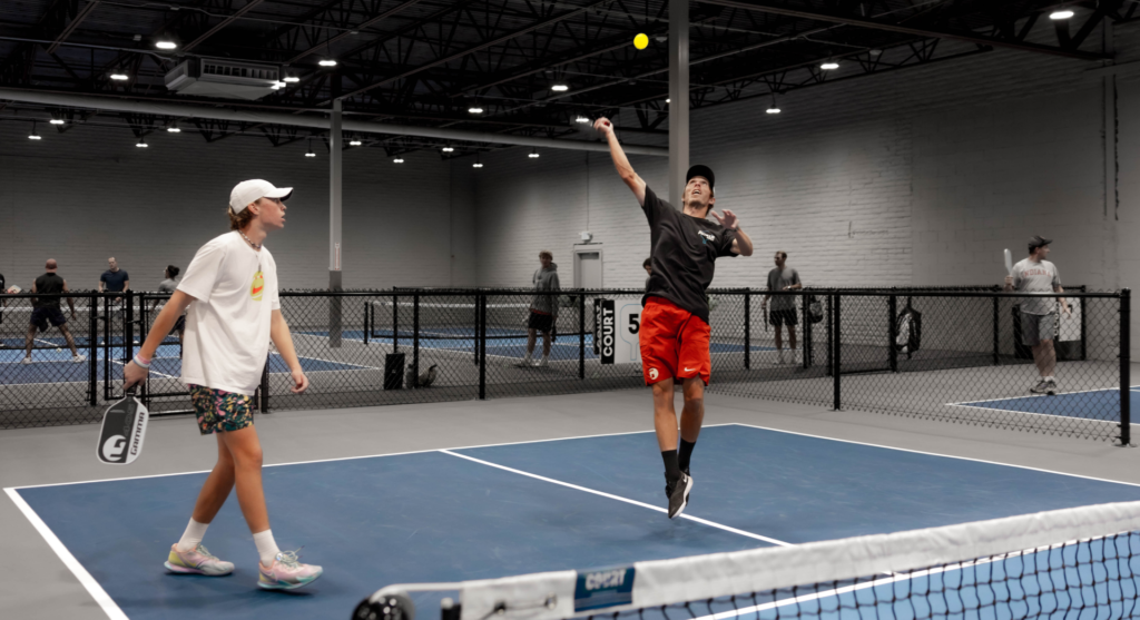 Pickleball courts at The Picklr Frisco in Dallas, Texas