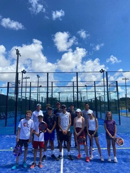 outdoor playing area at Canas Racket Padel in Miami, FL