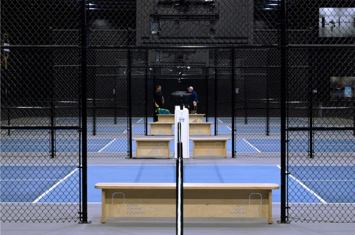 Pickleball courts at The Picklr McKinney in Mckinney, TX