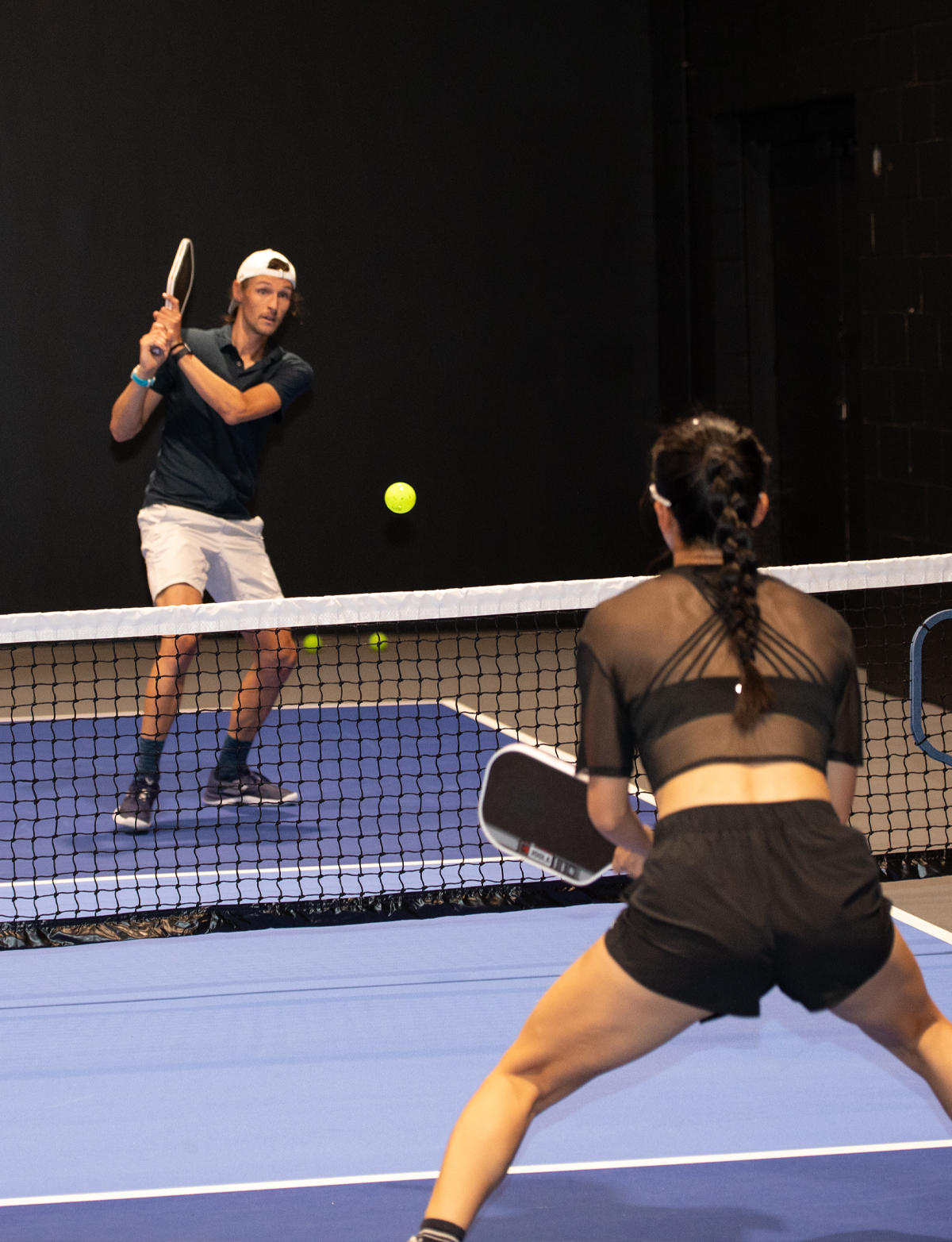 Pickleball courts at The Picklr Cherry Creek South in Denver, Colorado