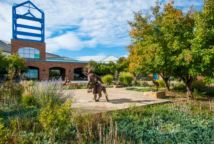 Pickleball courts at Brighton Recreation Center in Adams County, Colorado