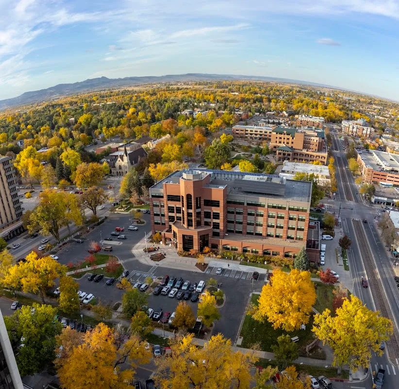 Pickleball courts at Fort Collins City Park in Larimer County, Colorado