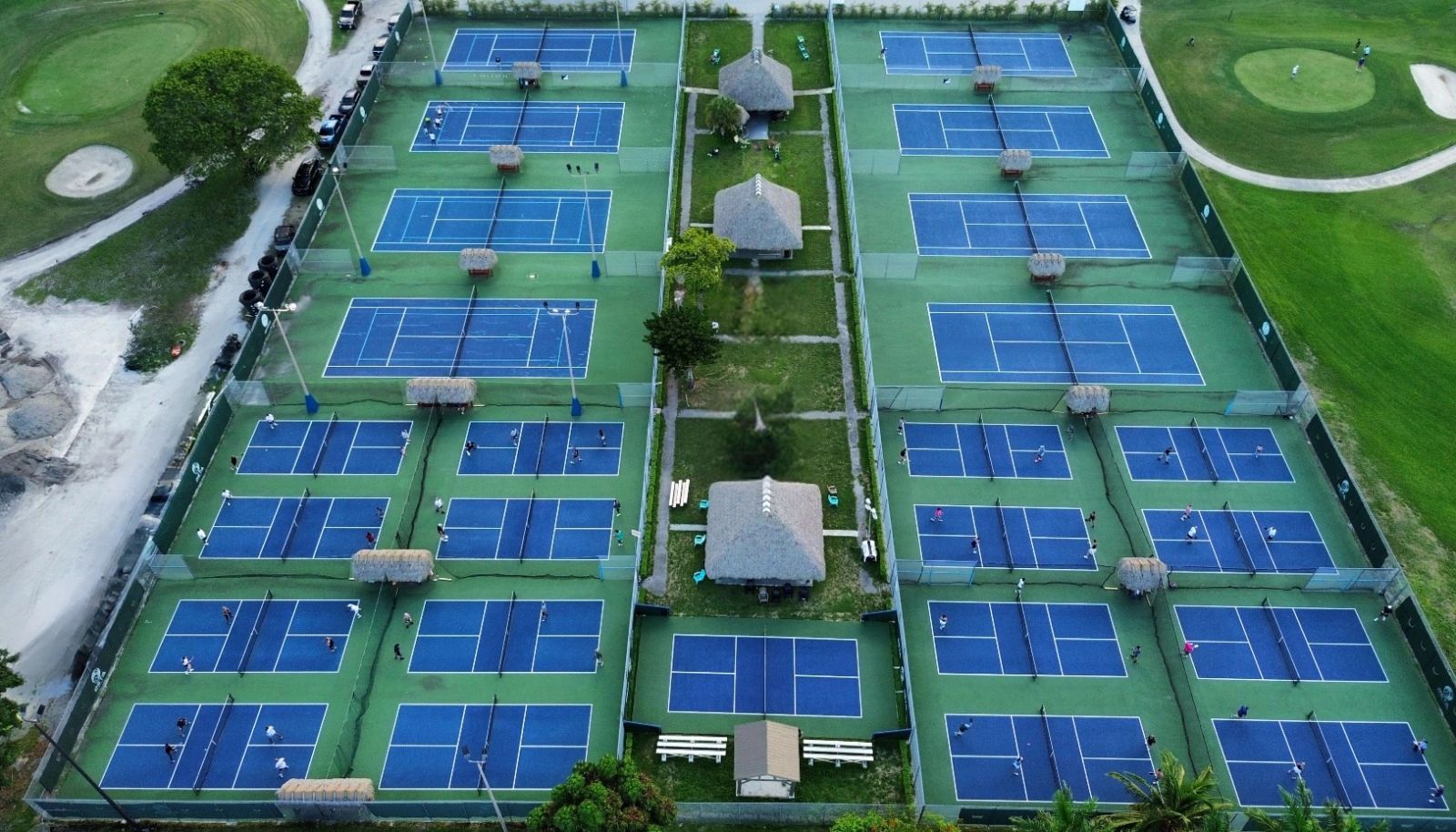 Pickleball courts at DETA Pickleball Club in Miami-Dade County, Florida