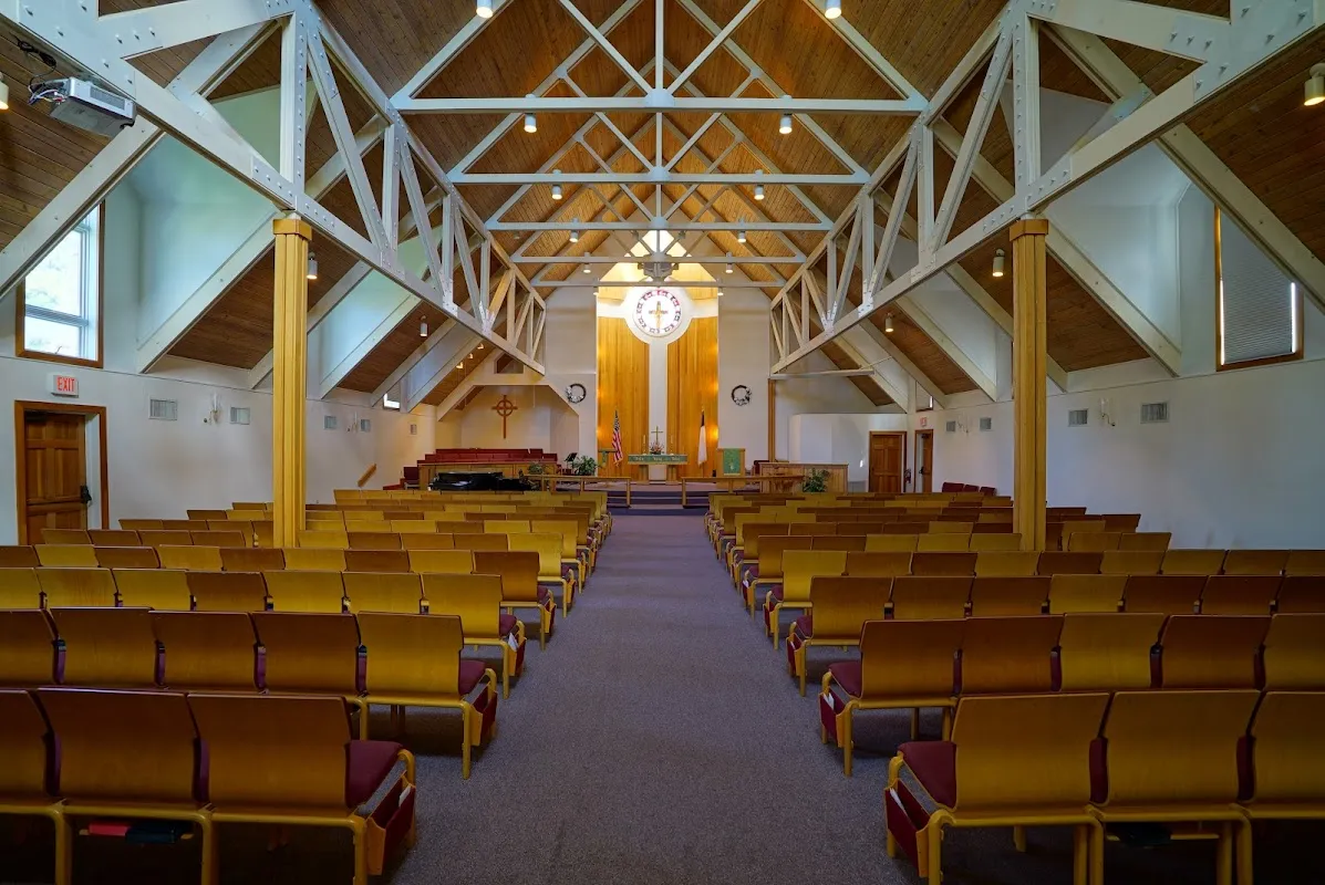 Pickleball courts at St Mark's United Methodist Church in Richmond County, Virginia