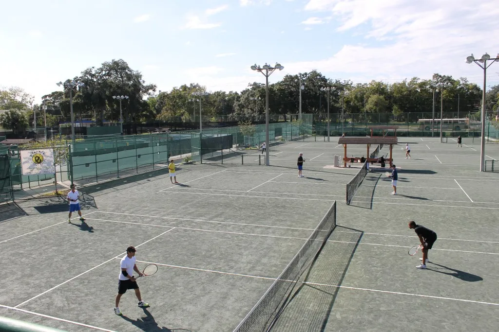Pickleball courts at Orlando Tennis Centre in Orange County, Florida