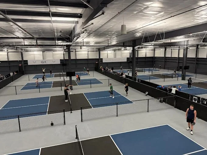 indoor playing area at Greystone Pickleball Club in Auburn Hills, MI