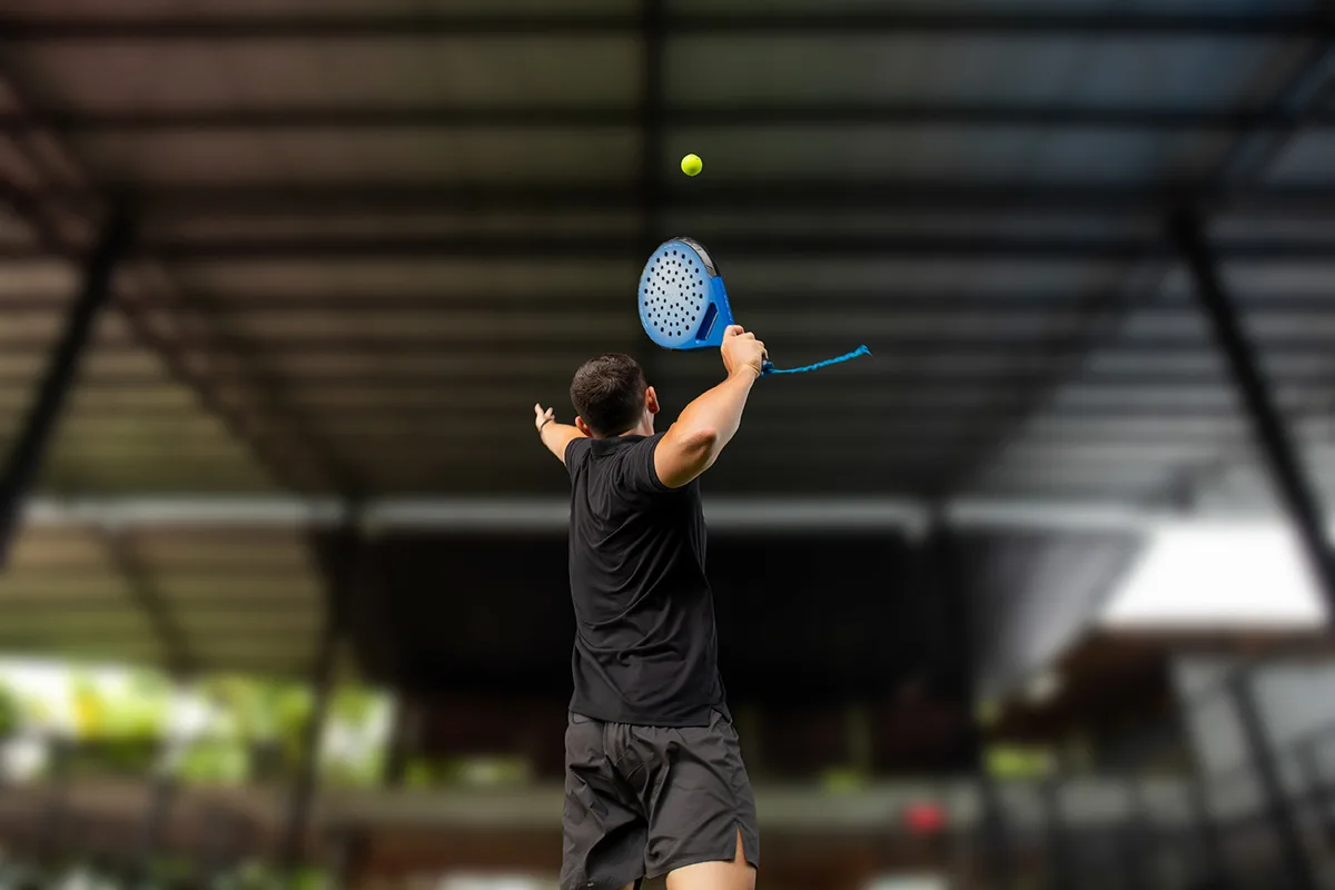 indoor playing area at 4Padel Club in College Station, TX