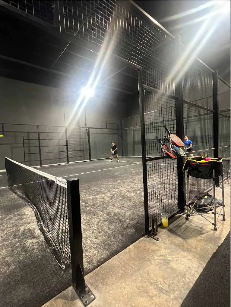 padel courts at AREA centre in Miami, FL