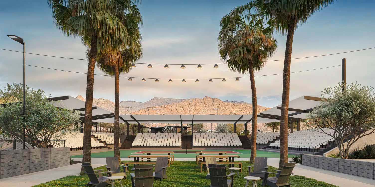 outdoor playing area at Black Desert Resort in Ivins, UT