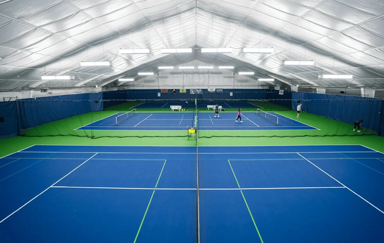 indoor playing area at The Shrewsbury Club in Shrewsbury, MA