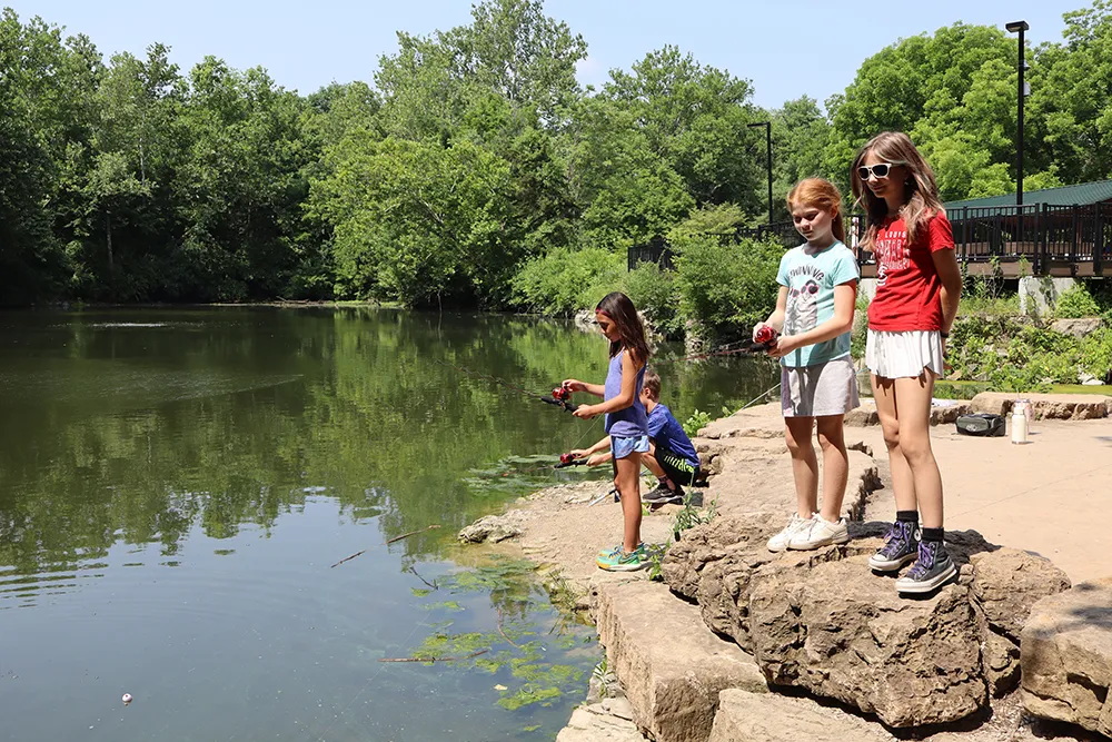 Pickleball courts at Crestwood Community Center in St. Louis County, Missouri