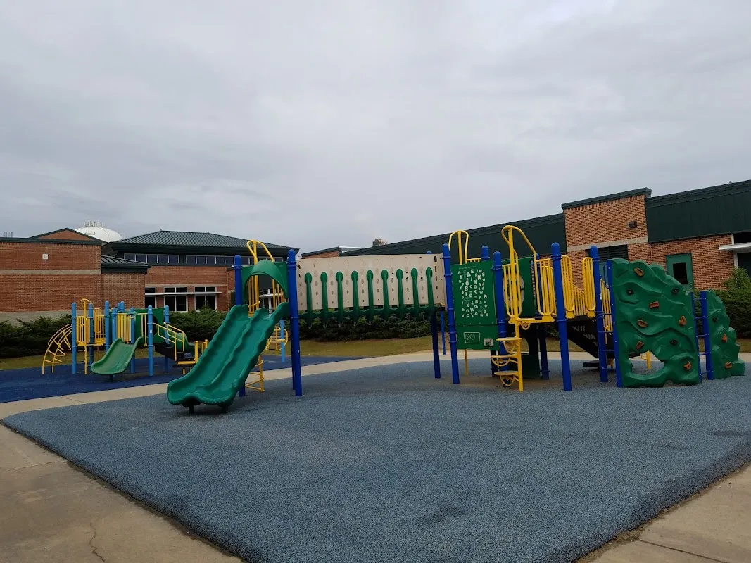 Pickleball courts at Apex Elementary School in Wake County, North Carolina