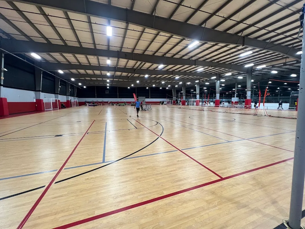 Pickleball courts at NetSports Indoor Facility in Wake County, North Carolina