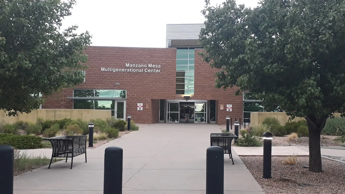 Pickleball courts at Manzano Mesa Multigenerational Center in Bernalillo County, New Mexico