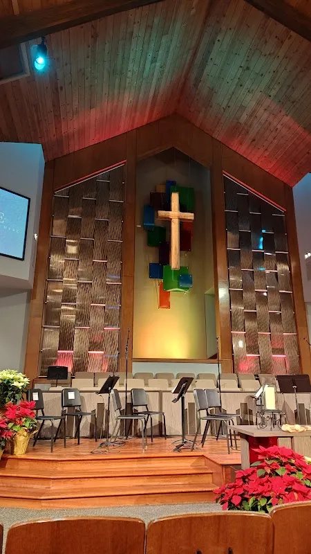 Pickleball courts at Harvard Ave. Christian Church in Tulsa County, Oklahoma