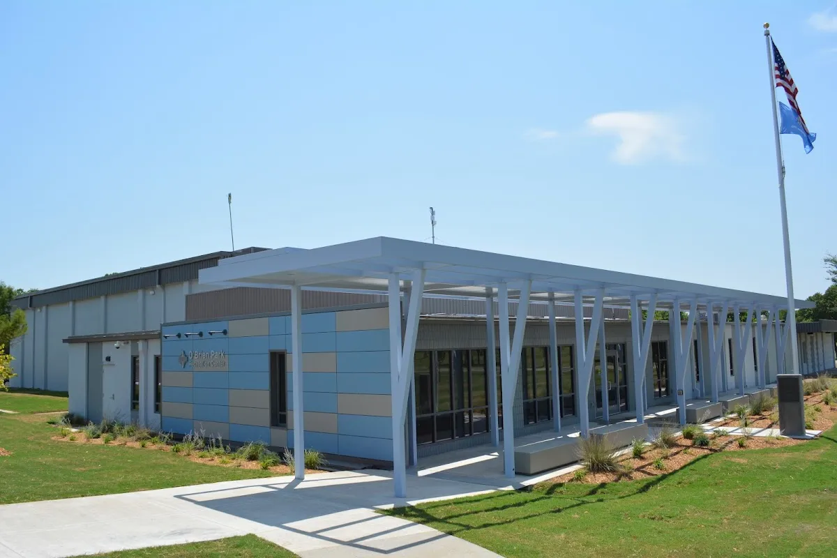 Pickleball courts at O'Brien Park Recreation Center in Tulsa County, Oklahoma
