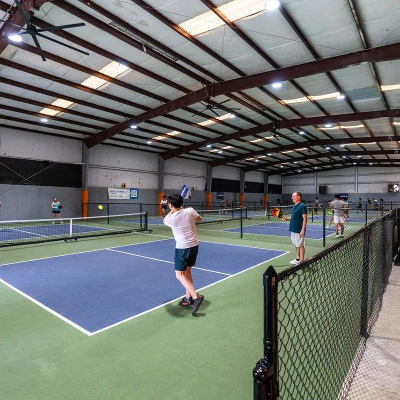 Pickleball courts at Pickleball Social in Houston, Texas