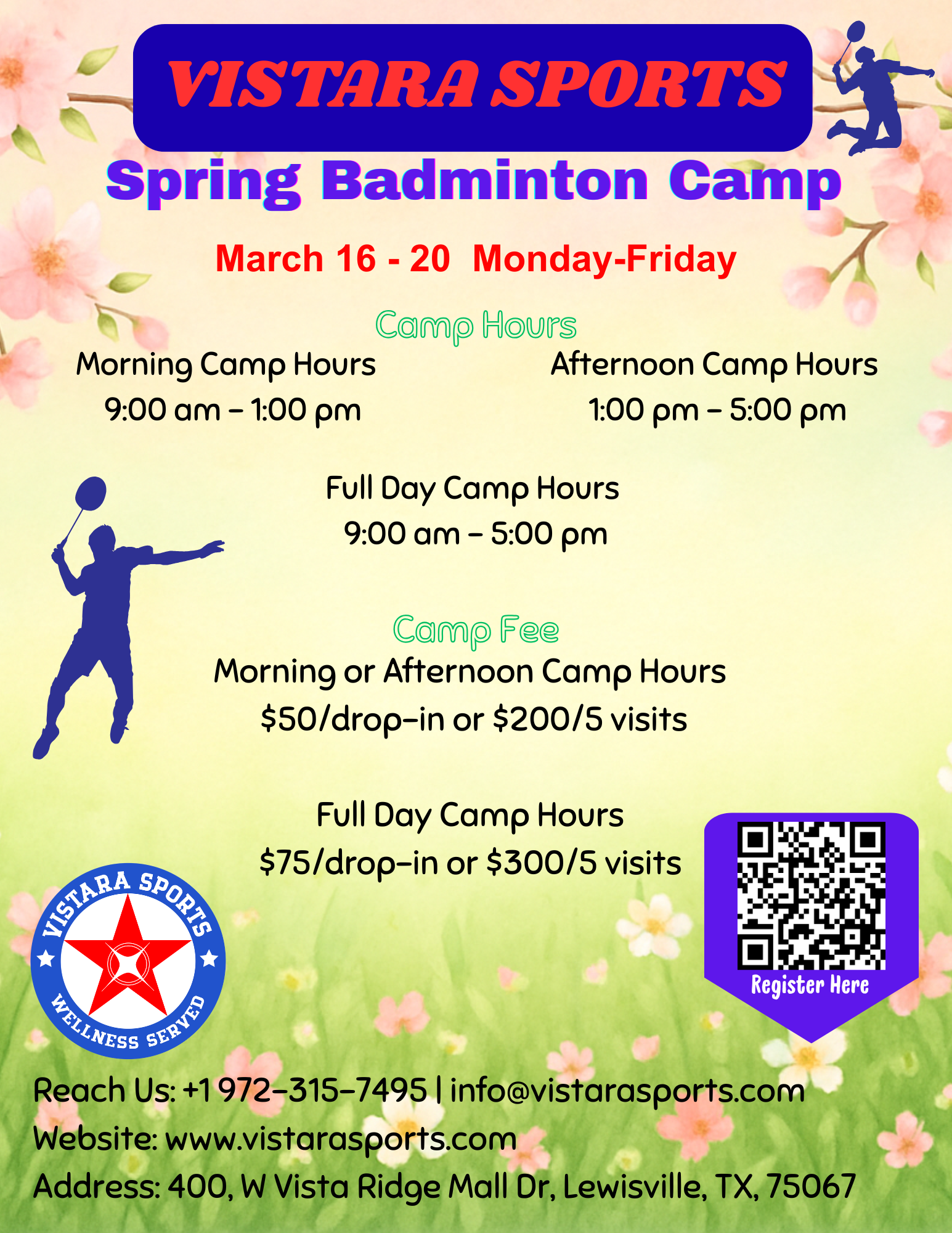 Pickleball courts at Vistara Sports in Dallas, Texas