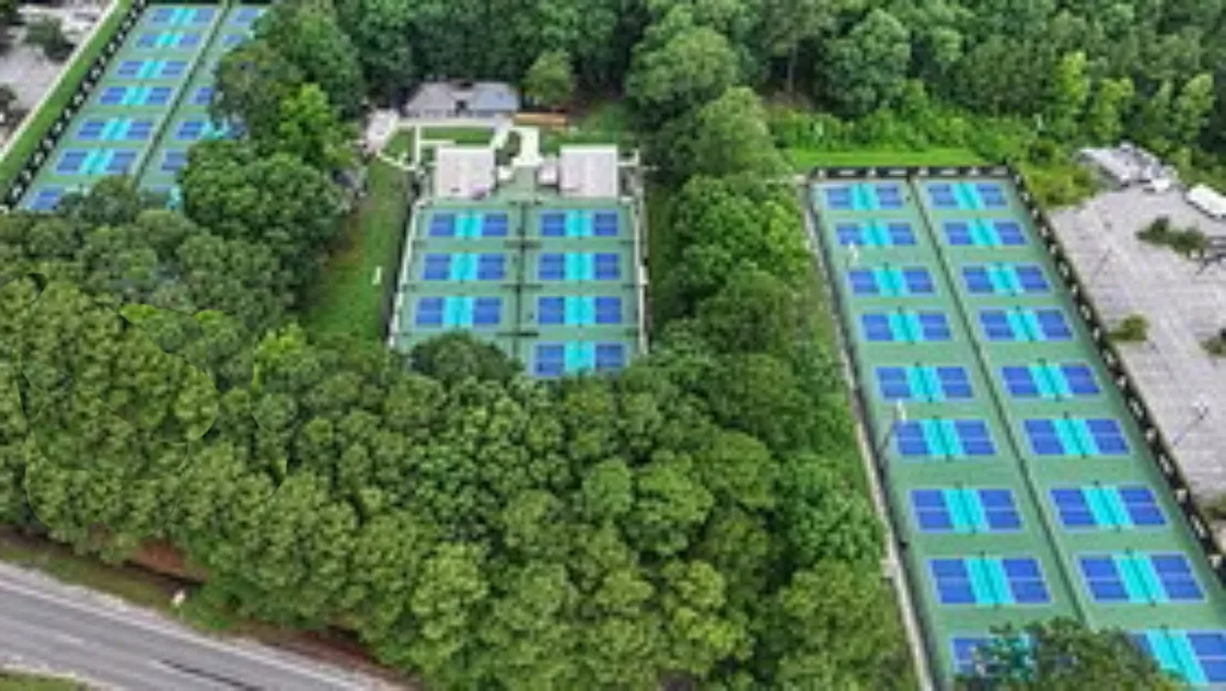 outdoor playing area at Pickleball Virginia Beach in Virginia Beach, VA