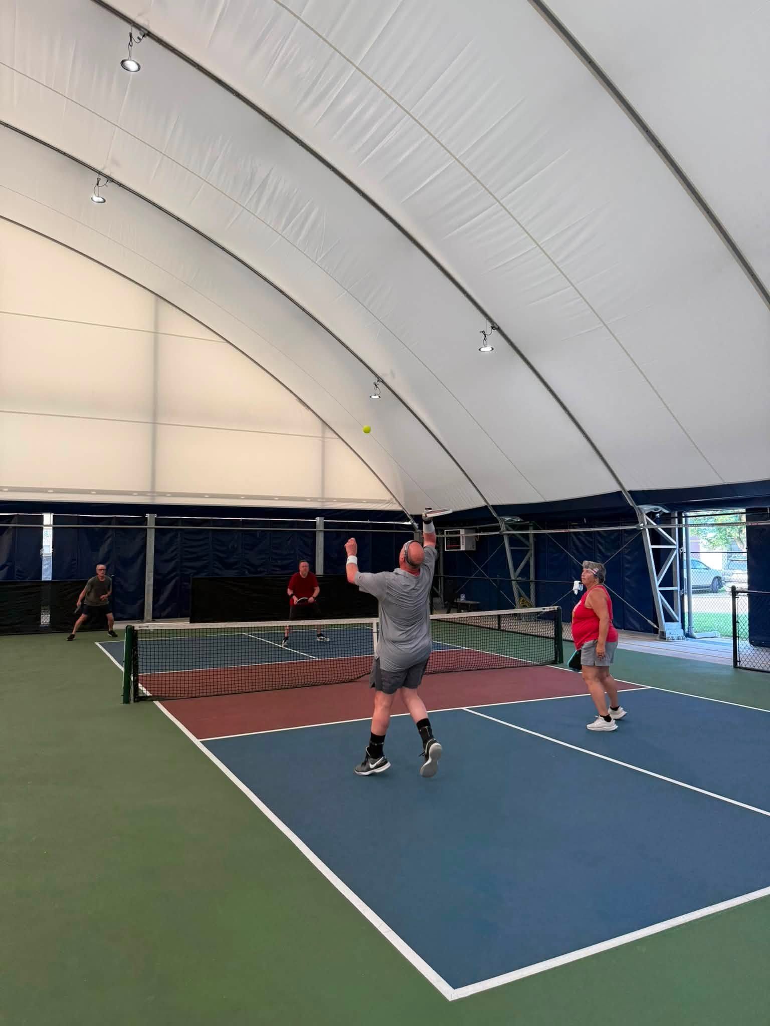 Indoor pickleball courts at Nitro Athletic Complex in Nitro, WV