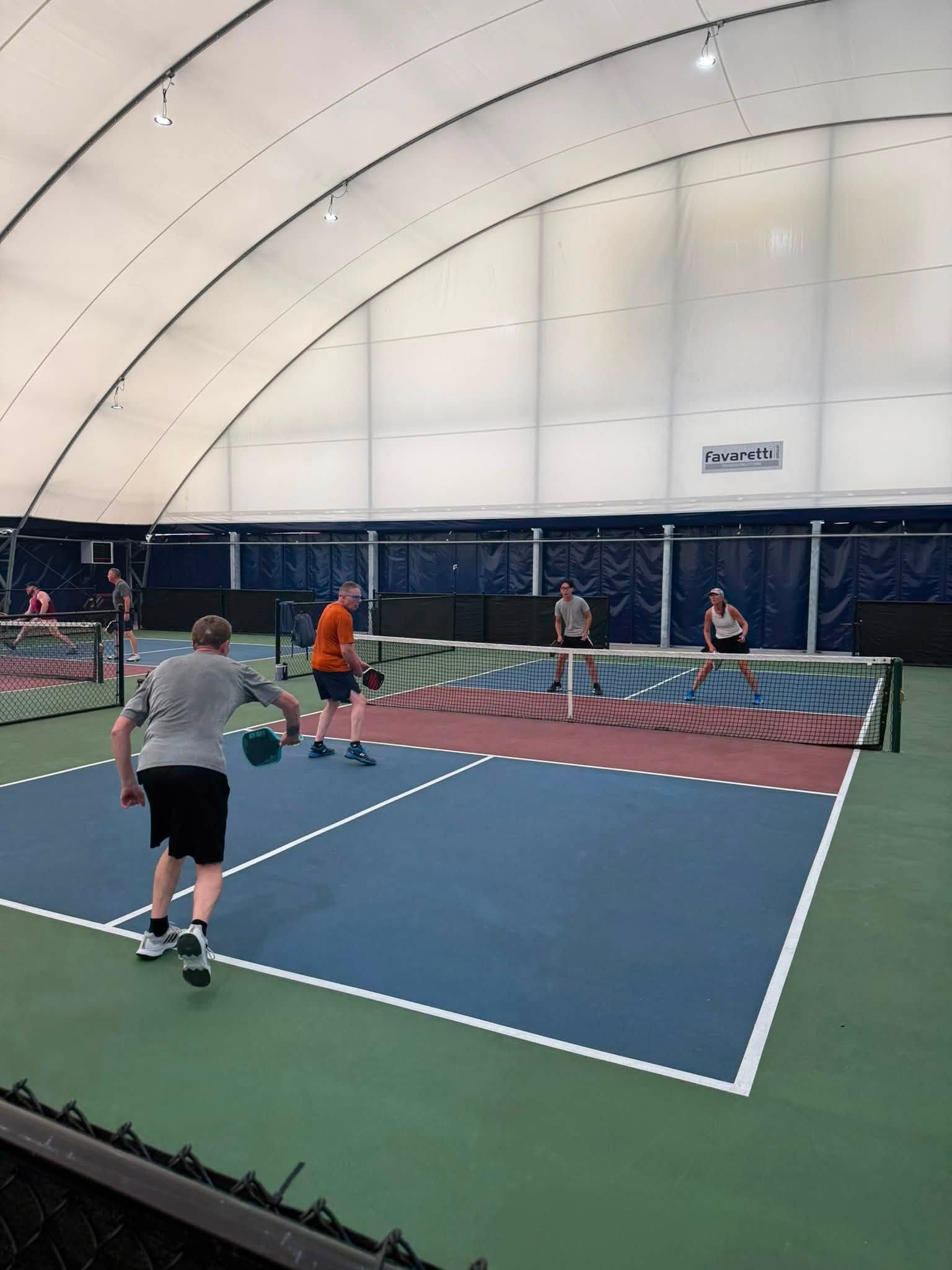 Indoor pickleball courts at Nitro Athletic Complex in Nitro, WV