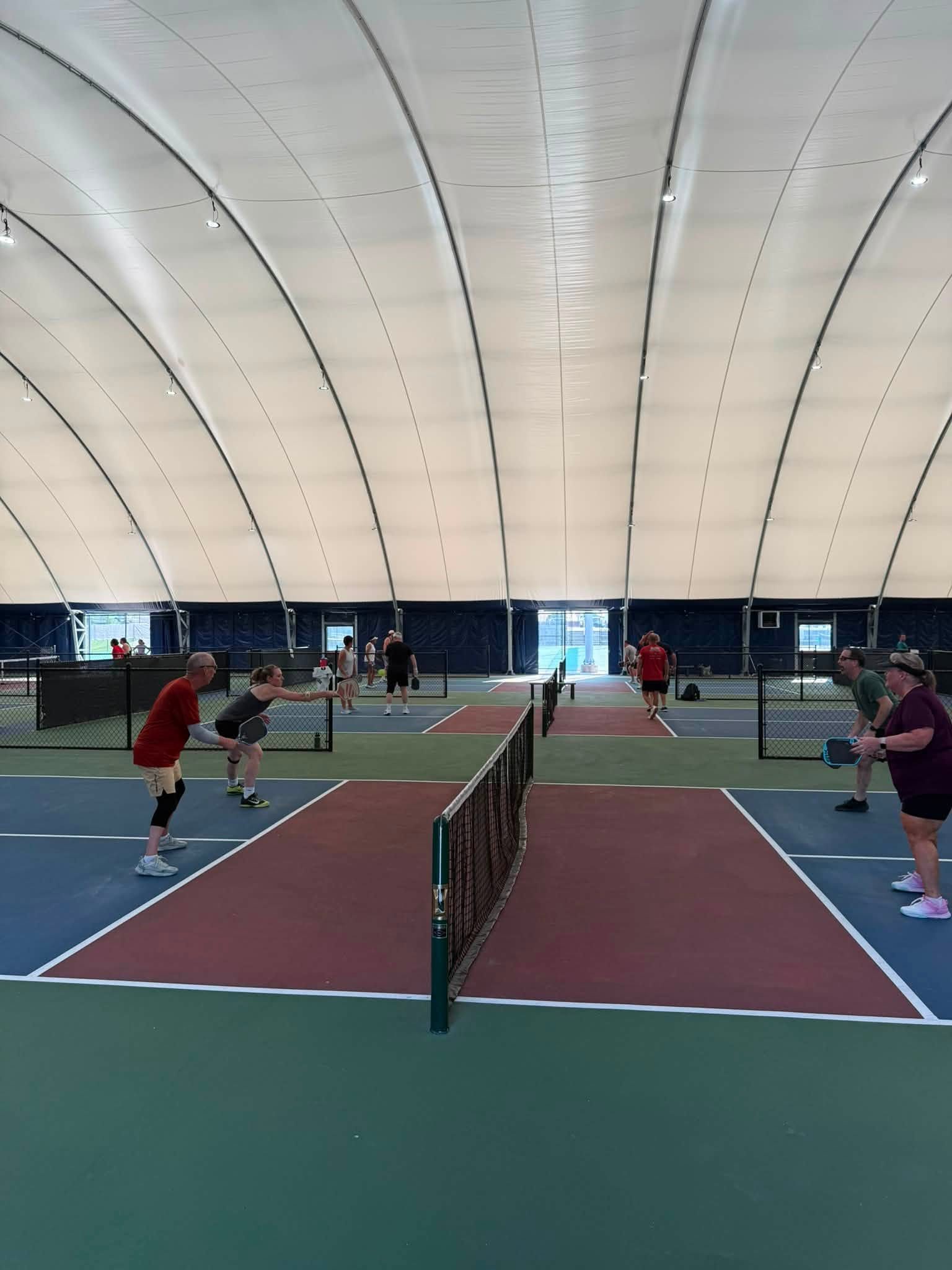 Indoor pickleball courts at Nitro Athletic Complex in Nitro, WV