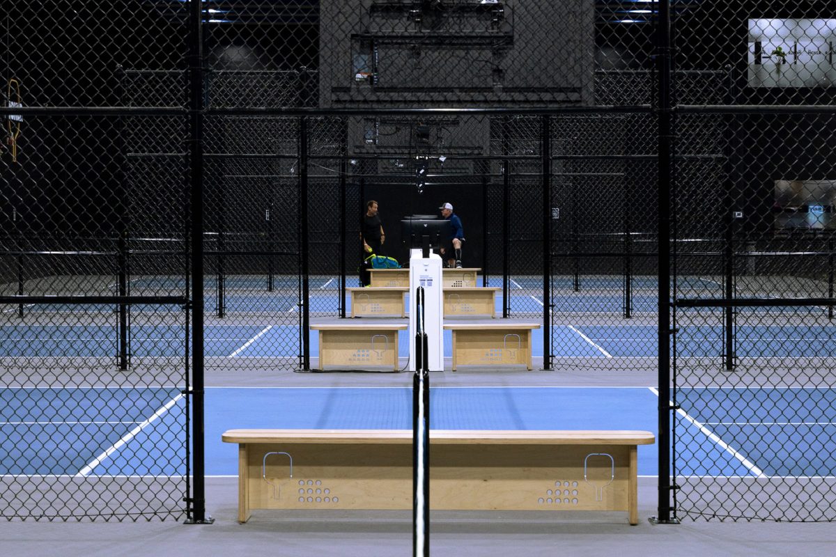 Indoor pickleball courts at The Picklr Kaysville in Kaysville, UT