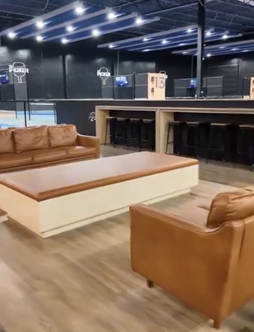 Member lounge at The Picklr Kaysville