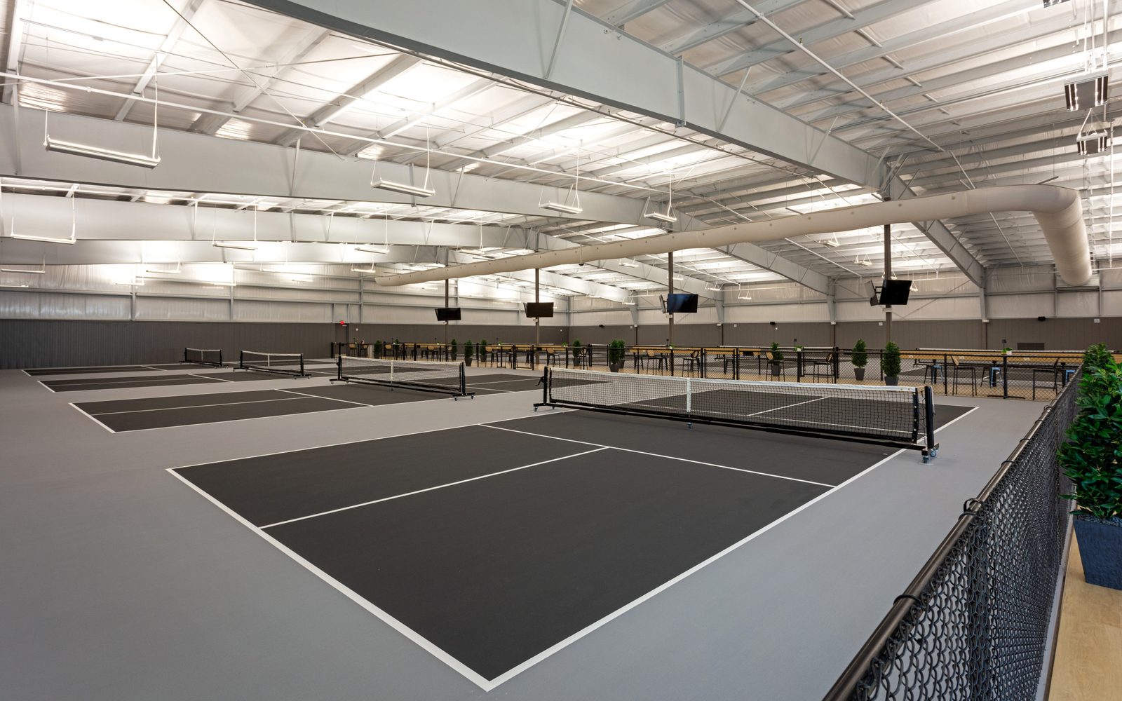 Indoor pickleball courts at Little Rock Athletic Club in Little Rock, AR