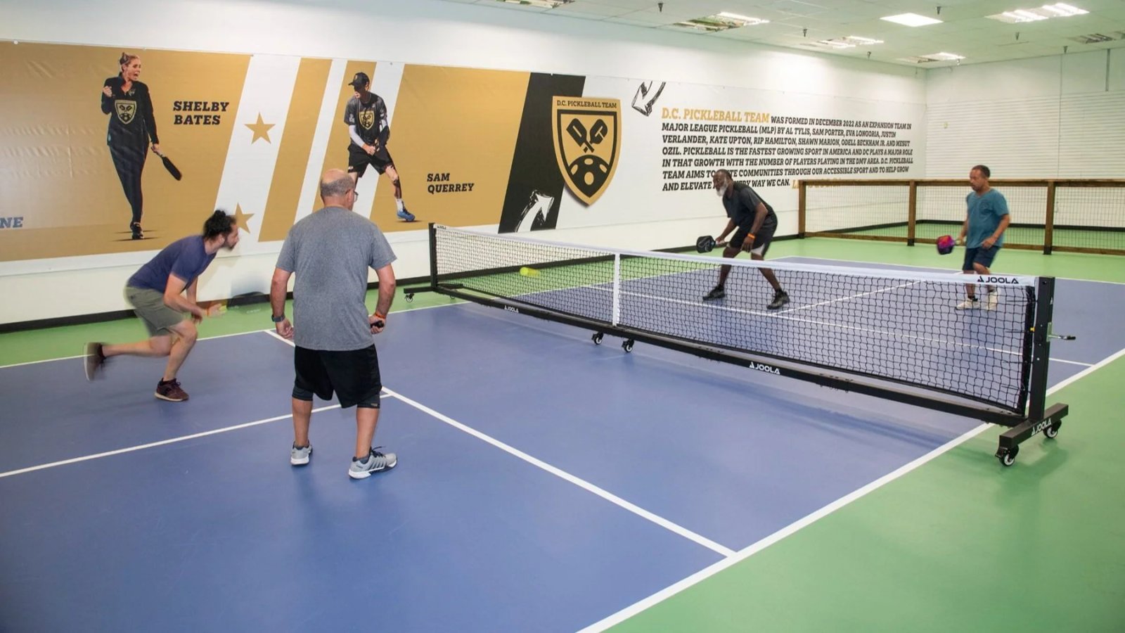 Pickleball courts at Kraken Kourts and Skate - Bryant Street in Washington, DC