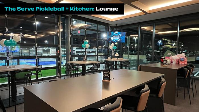 Member lounge at The Serve Pickleball + Kitchen