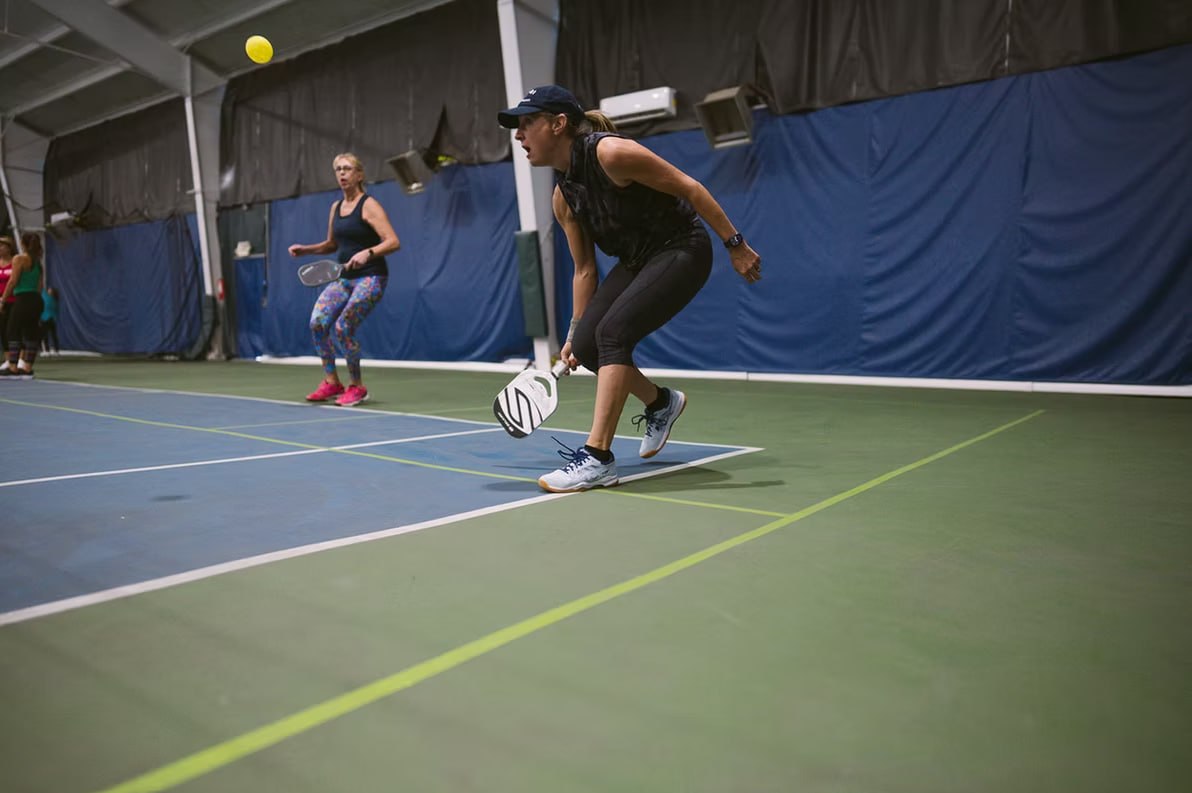 Pickleball courts at Dave Marshall Tennis & Fitness Center in Sussex County, Delaware
