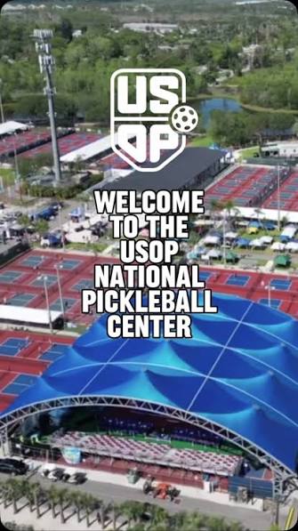 Pickleball courts at USOP National Pickleball Center in Naples, FL