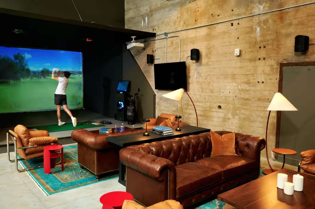 Member lounge at Ballers Philadelphia