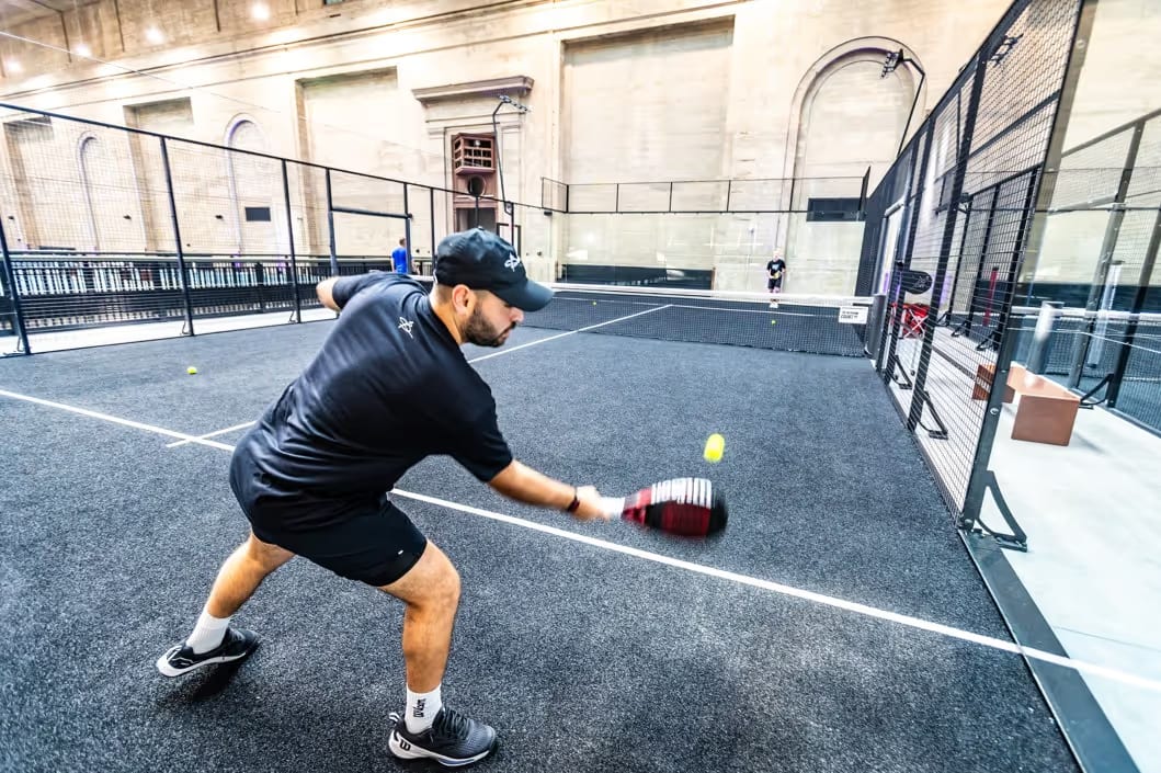 Pickleball courts at Ballers Philadelphia in Philadelphia, PA