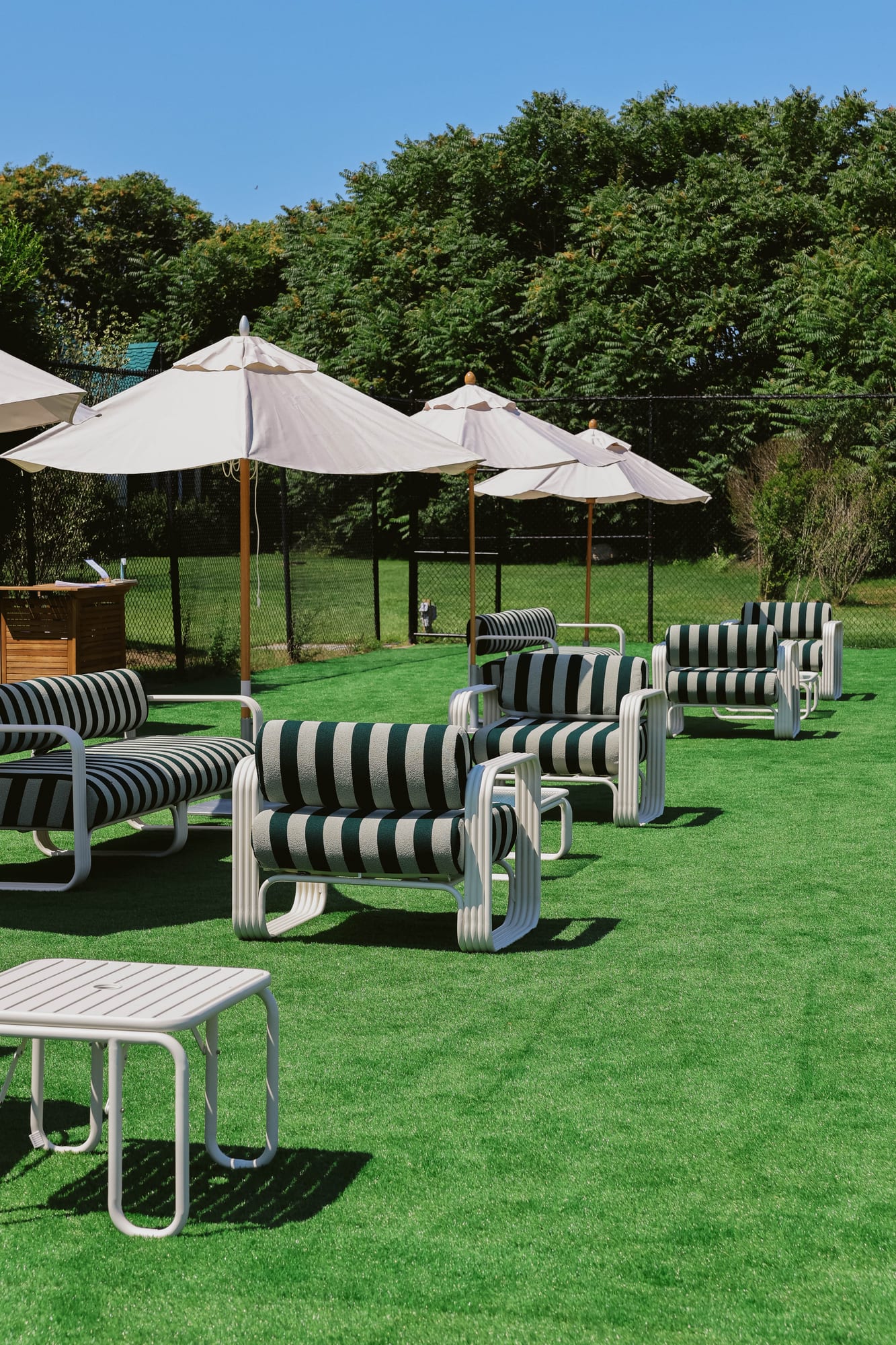 Member lounge at The Courts at Montauk Yacht Club