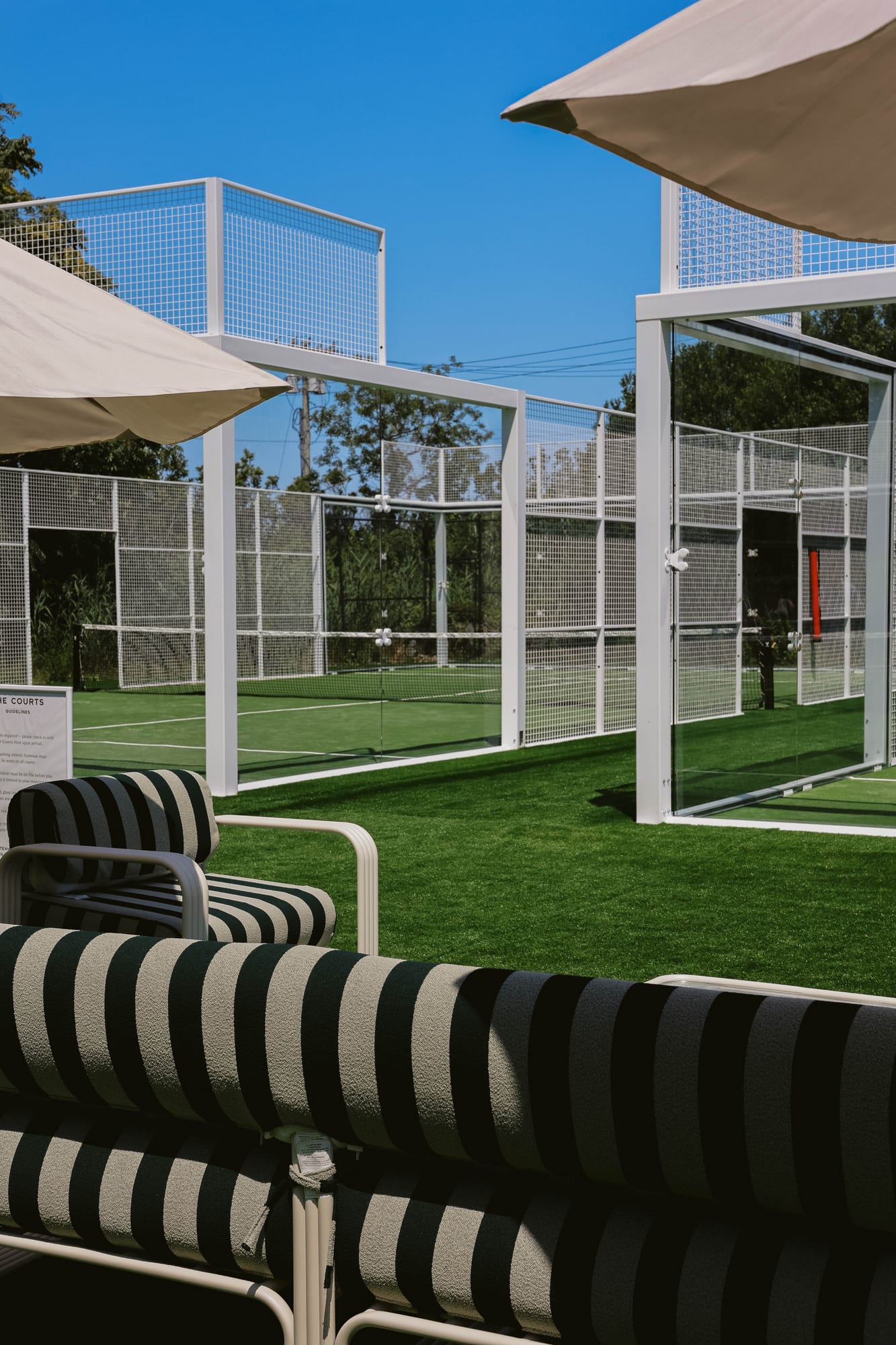 Pickleball courts at The Courts at Montauk Yacht Club in Montauk, NY
