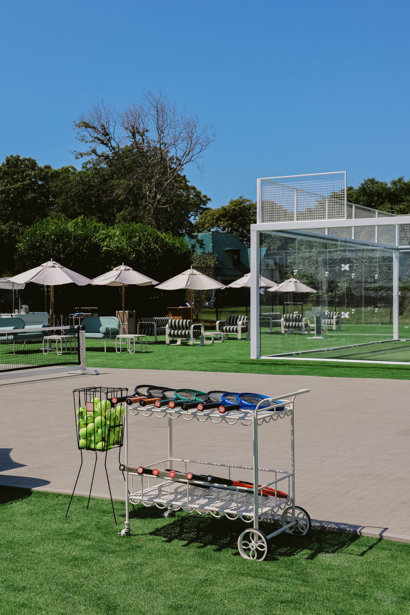 Pickleball courts at The Courts at Montauk Yacht Club in Montauk, NY