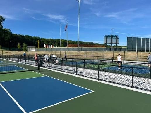 Outdoor pickleball courts at Meijer Sports Complex in Rockford, MI