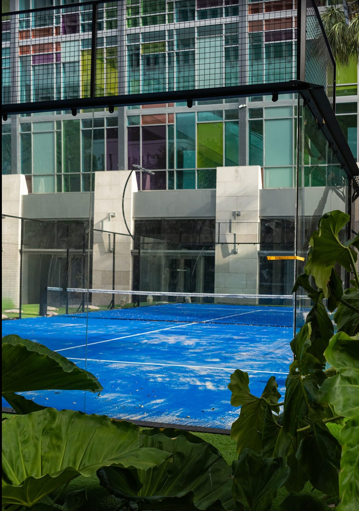Padel courts at Padel X Summer Club in Miami Beach, FL