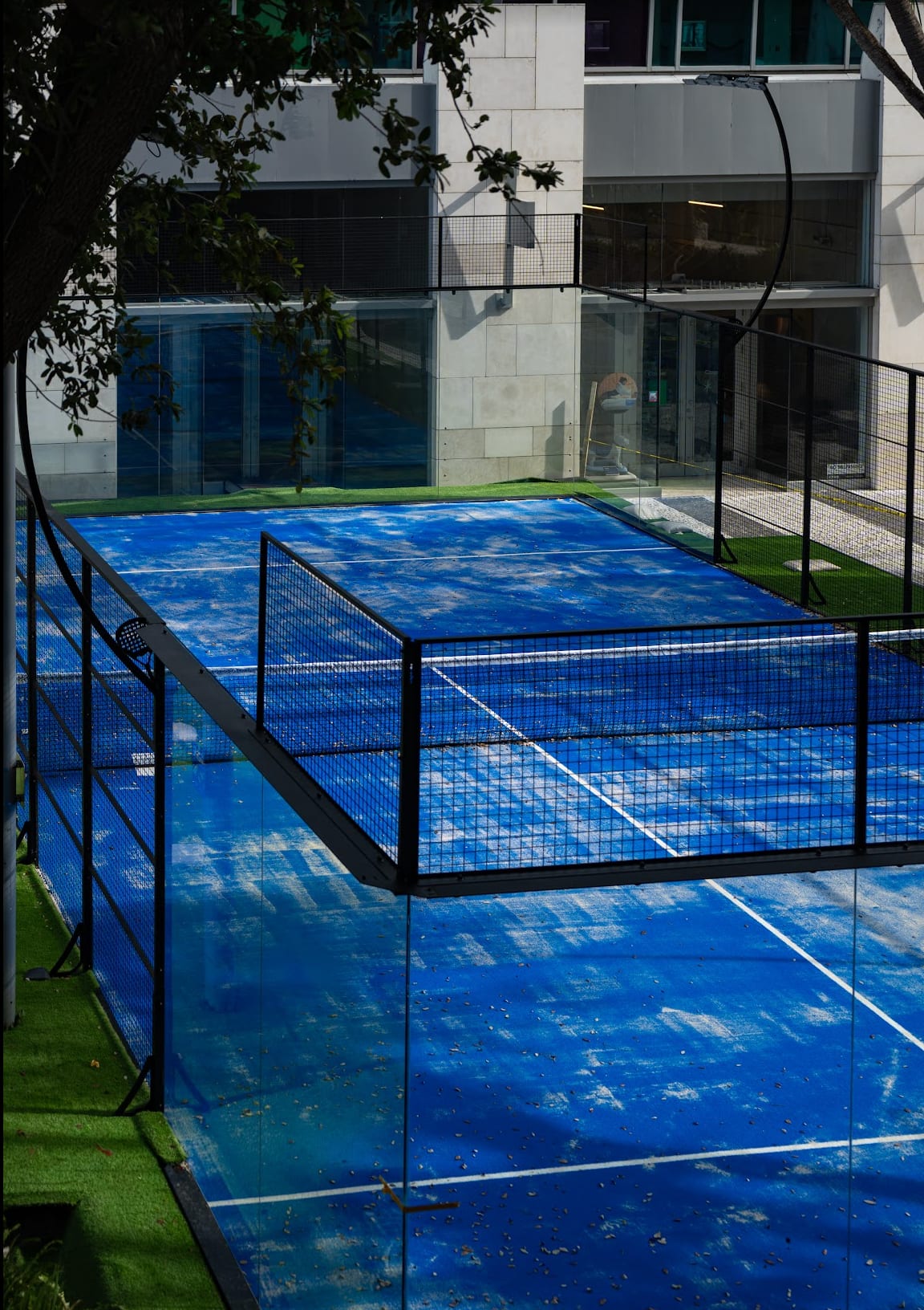 Padel courts at Padel X Summer Club in Miami Beach, FL