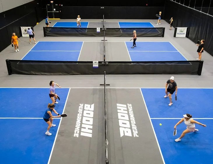 Pickleball courts at Pickler Universe in Dallas County, Texas