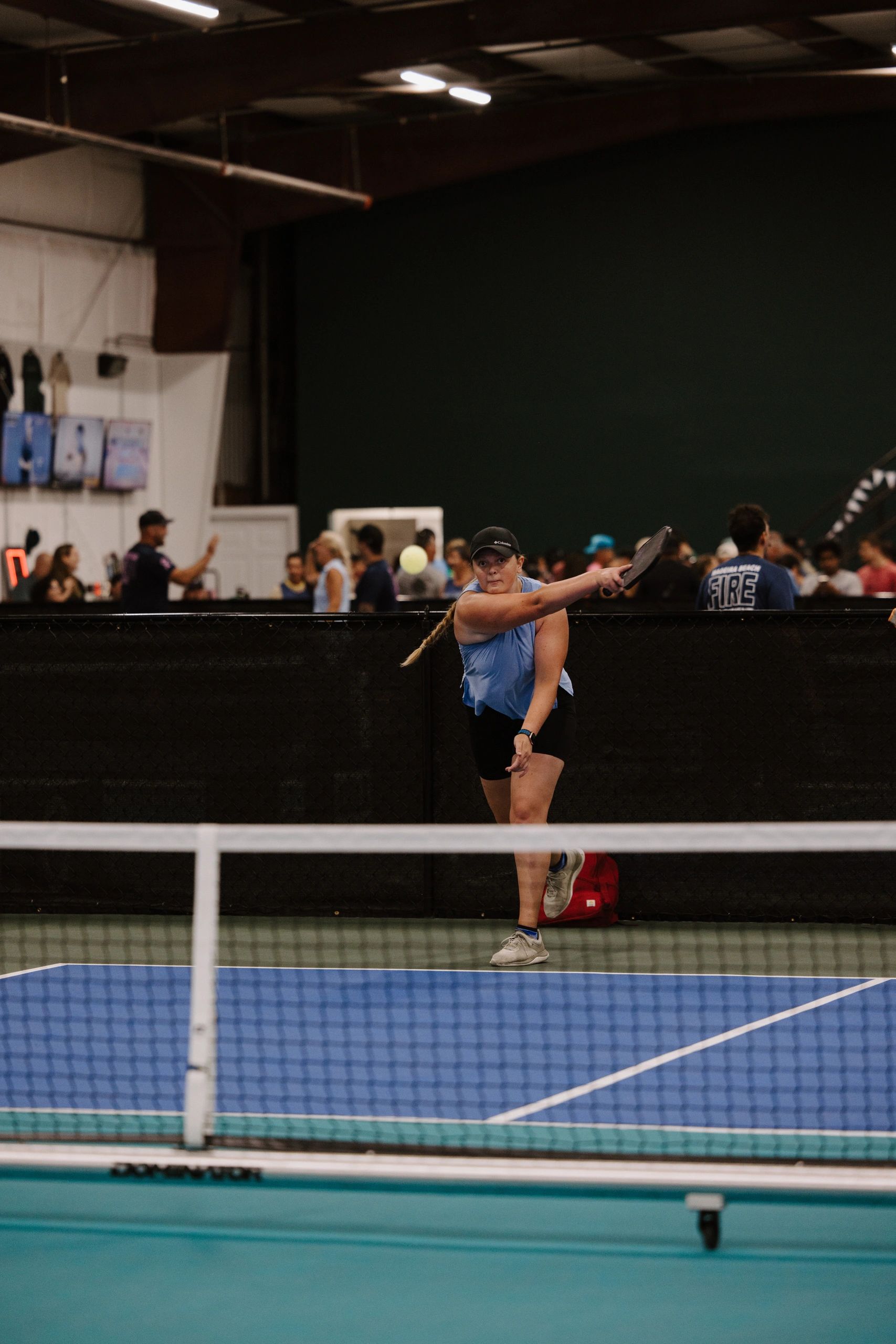 Indoor pickleball courts at Pickle & Pint in Largo, FL