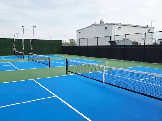 Outdoor pickleball courts at Martin "Bunky" Reid Park in Westbury, NY
