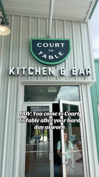 Exterior entrance of Court to Table