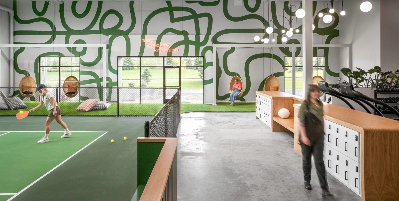 Pickleball courts at Chip's Pickleball Club in Dakota County, Minnesota
