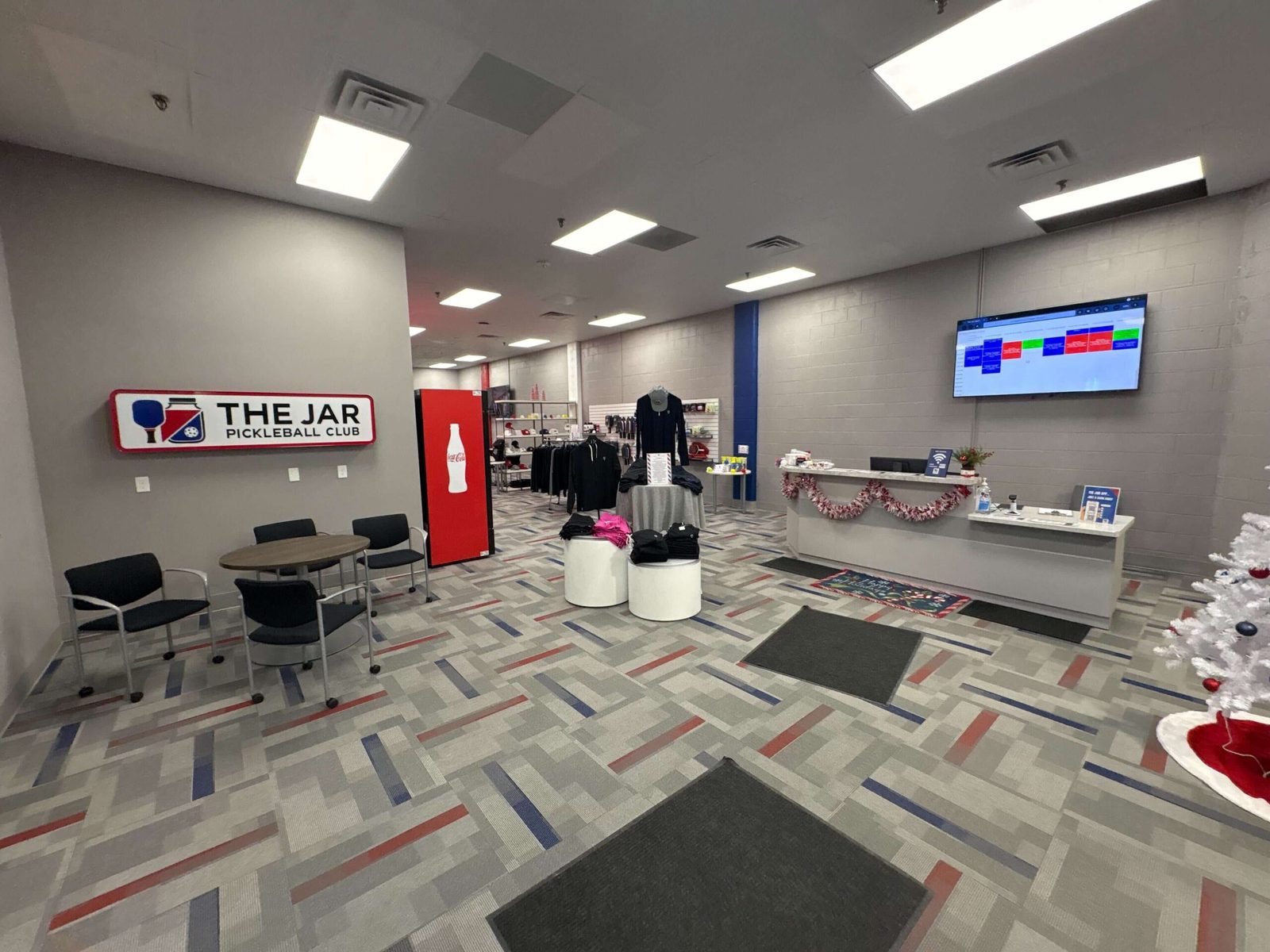 Member lounge at The Jar Pickleball Club