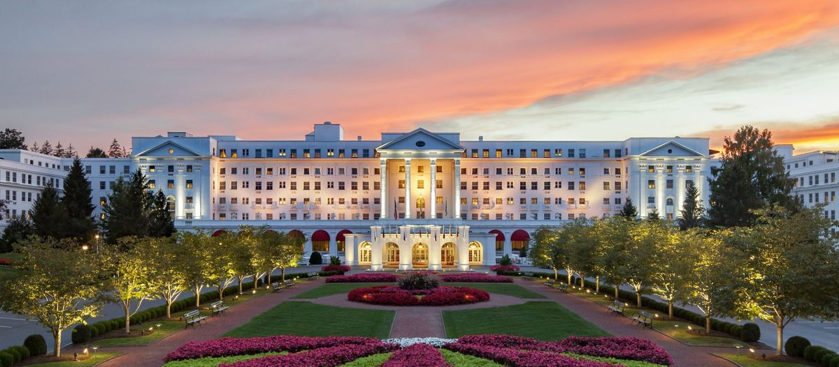 Exterior entrance of The Greenbrier