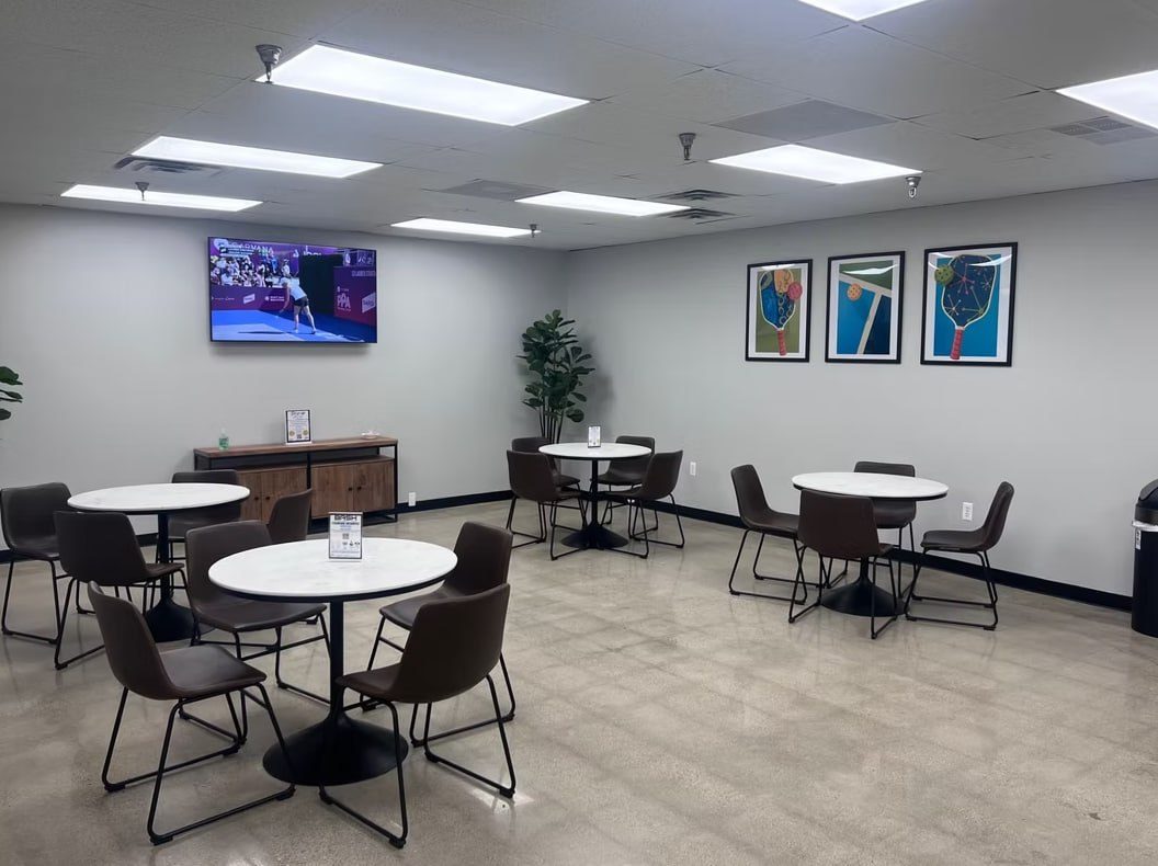 Member lounge at Bash Pickleball Club