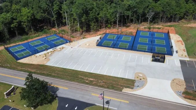 Aerial view of Ayers Park in Between, GA